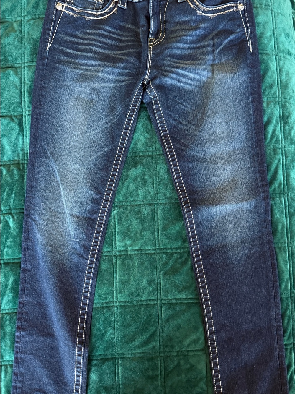 Miss Me Women's Skinny Jeans in Dark Blue Wash